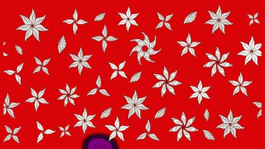 Desen, çizim, çiçek sınırı. Kıvırcık, parlak örgü. Güzel, parlak, pürüzsüz kumaş, tuval. Raster illüstrasyonu. Eski moda arka plan. Çiçeklerin çelengi.