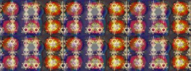 Mandalas 'ın dekoratif dokusu. Lace Snowflakes 'in etnik kökü. Folk Style. Raster illüstrasyonu. Stilize Çiçekler. Tekstil için Lacy Fashion Print. Kumaş veya Duvar Kağıdı için Tasarım.