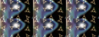 Şirin çiçekli eskiz deseni ve siyah, gri ve mavi renkli yapraklar, suluboya çiçek deseni, duvar kağıdı, kart veya kumaş için fayanslı. Raster illüstrasyonu.