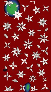 Kırmızı renkte çiçekler olan çiçek deseni çiz. Suluboya tarzında kırmızı renkte çiçekler.