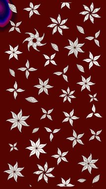 Raster illüstrasyonu. Karalama çiçeği. Renkli Bahar Teması eskiz kalıbı. Güzel kumaş deseni. Düz Çiçek Elementleri Tasarımı. Zentangle soyut çiçekleri.