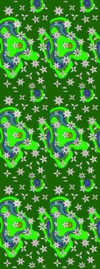 Paketleme, tekstil, duvar kâğıdı için çiçek eskizi. Klasik çiçek desenli. Raster 'ın taze dokusu. Yumuşak pamuk tasarımı. Yumuşak kiremit.