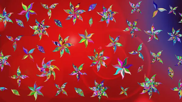 Kırmızı renkte çiçekler. Küçük çiçekte sevimli çiçek deseni var..