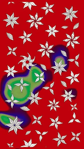 Küçük çiçekteki sevimli çiçek deseni. Tony 'nin kumaş kalıbını çiz. Raster illüstrasyonu. Modaya uygun kumaş deseni.