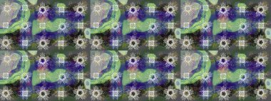 Kışın sembolü. Güzel dekorasyon. Raster illüstrasyon kar taneleri. Gri, nötr ve yeşil renkli suluboya kar taneleri.