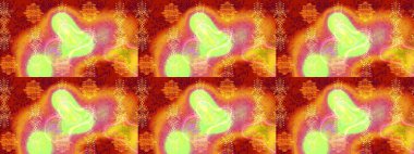 Raster kar taneleri arka plan. Raster resim. Renk arka plan üzerinde izole soyut kar taneleri ile düz tasarım. Snowflakes desen. Kar tanesi renkli desen.