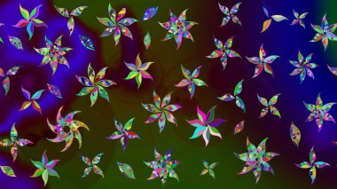 Raster - stok. Suluboya, elle çizilmiş. Eskiz arkaplan modeli. Vadinin çiçekleri kahverengi renklerde.