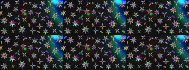 Desen, çizim, çiçek sınırı. Kıvırcık, parlak örgü. Raster illüstrasyonu. Eski moda arka plan. Çiçek çelengi. Güzel, pürüzsüz kumaş, tuval..