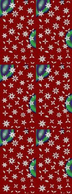 Raster stili kumaş deseni. Çiçekler suluboya çizim deseni.