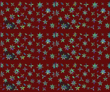 Nazikçe, güzel çiçek arkaplanı. Çiçekli karalama şeklinde Raster çiçek deseni. Kırmızı renkte çiçekler.