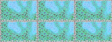 Raster illüstrasyonu. Renkli kelebeklerin kusursuz arka planı. Ambalajlar, duvar kağıtları, kumaş tasarımı ve kağıt için güzel bir arka plan. Mavi ve nötr tatlı kelebekler.