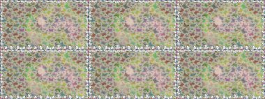 Raster illüstrasyonu. Kusursuz desen. Kağıt, kumaş, ambalaj kağıdı ve duvar kâğıdı tasarımı için hoş bir arkaplan. Elle çizilmiş kelebeklerle moda raster yaz şablonu.