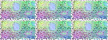 Farklı renkte kelebeklerden kusursuz. Fantezi renkli resimler koleksiyonu. Raster illüstrasyonu. Kıyafet tarzı için tarafsız ve mavi arkaplan dekorasyonu. Tasarım için Raster Kelebekleri.