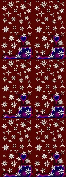 Vadinin çiçekleri kırmızı renklerde. Raster çiçek desenleri çiziyor..