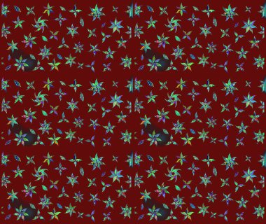 Nazikçe, güzel çiçek arkaplanı. Çiçekli karalama şeklinde Raster çiçek deseni. Kırmızı renkte çiçekler.