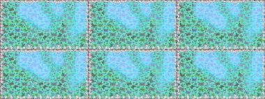 Raster illüstrasyonu. Renkli kelebeklerin kusursuz arka planı. Ambalajlar, duvar kağıtları, kumaş tasarımı ve kağıt için güzel bir arka plan. Mavi ve nötr tatlı kelebekler.