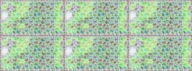 Raster illüstrasyonu. Kıyafetler, erkekler, kızlar ve duvar kağıtları için soyut, pürüzsüz desen. Tarafsız ve yeşil kelebek çizimi. Fantezi sevimli illüstrasyon. Güzel suluboya kelebekler.