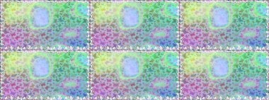 Farklı renkte kelebeklerden kusursuz. Fantezi renkli resimler koleksiyonu. Raster illüstrasyonu. Kıyafet tarzı için tarafsız ve mavi arkaplan dekorasyonu. Tasarım için Raster Kelebekleri.