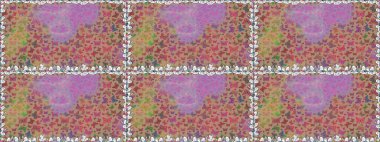 Raster geleneksel halk dekoru. Bej ve nötr arka plan. Kıyafet tasarımı için. Sevimli moda kelebekler.