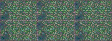 Karala, karala, karala. Raster illüstrasyonu. Tekstil baskısı için ekose kelebek. Mavi ve gri renklerin çizimi. Kusursuz desen.