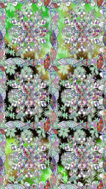 Güzel, pürüzsüz bir desen. Renkli Yaz Temalı Kusursuz Arkaplan. Güzel kumaş deseni. Yazdır. Raster çiçekli arka plan. Düz Çiçek Elementleri Tasarımı.