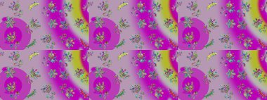 Raster sevimli kar taneleri renkli arka plan üzerinde. Raster resim. Raster kar taneleri desen.