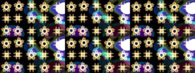 Raster illüstrasyonu. Grafiksel element dekorasyonu. Sembol kışı, donmuş, Noel, yeni yıl tatili. Siyah, mavi ve kahverengi siluet kar tanesi işareti. Düz dizayn. Kar Tanesi mozaik simgesi.