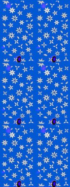 Mavi renkli çiçekler. El çizimi. Çiçekli eskiz deseni. Suluboya çizimi.