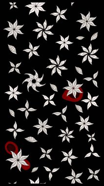 Moda baskısı. Eski model. Dekorasyon ve tasarım için güzel bir desen. Raster illüstrasyonu. Suluboya çizim kalıbı. Çiçeğin suluboya çizimlerinin zarif deseni.