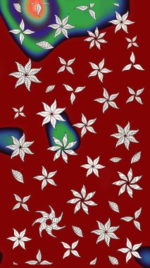 Parlak elementlerin. El çizimi Raster çizimi. Çizim çiçek deseni duvar kağıdı, web sitesi arkaplanı, paket kağıdı, davetiye, broşür, pankart veya web sitesi için kullanılabilir.