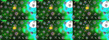 Hoş bir çiçek geçmişi var. Küçük bir çiçekte eskiz deseni. Raster illüstrasyonu. Güzel kumaş deseni.