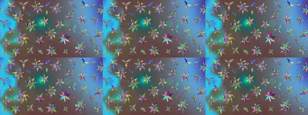 Düz Çiçek Elementleri Tasarımı. Renkli Bahar Teması eskiz kalıbı. Parlak arkaplan eskiz desenli çiçekli fantezi tasarımı.