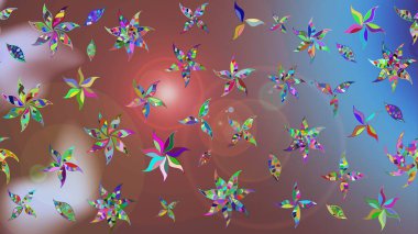 Raster illüstrasyonu. Güzel kumaş deseni. Küçük çiçekteki sevimli çiçek deseni. Güzel karalamalı çiçek deseni çiz..