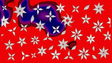 Kumaş, duvar kağıdı ve kağıt üzerine baskı yapmak için gelişen arka plan. Eski usul küçük çiçekli şirin bir eskiz deseni. Moda arka planında parlak buketler. Raster illüstrasyonu.