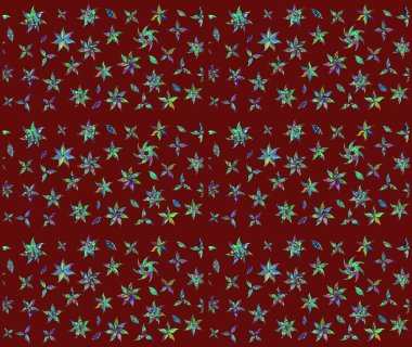 Raster illüstrasyonundaki çiçek desenli çizim. Renkli Bahar Teması eskiz kalıbı. Kırmızı renkte çiçekler. Düz Çiçek Elementleri Tasarımı.