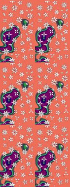 Raster illüstrasyonu. Küçük çaplı çiçeklerdeki basit şirin desenler. Tekstil veya kitap kapakları, imalat, duvar kağıtları, baskı, hediye paketi ve yapıştırma kitabı için çiçek eskiz geçmişi.