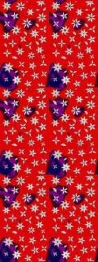 Çiçekli eskiz çizimi. Kırmızı renkte çiçekler. Düz Çiçek Elementleri Tasarımı. Renkli Yaz Teması çizim şablonu.