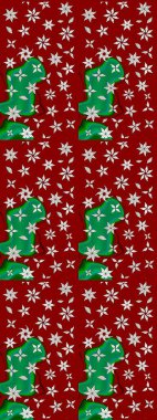 Kırmızı renkte çiçekler. Çiçekli eskiz deseni. Suluboya çizimi. El çizimi.