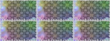 Düz Çiçek Elementleri Tasarımı. Kusursuz Renksiz Bahar Temalı Kusursuz Arkaplan. Tarafsız renklerde çiçekler. Sevimli çiçek raster deseni.