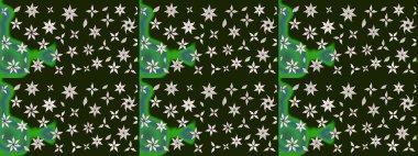 Küçük gri çiçekli oldukça eski bir besin torbası deseni. Millefleur 'lar. Tekstil, kumaş, kapaklar, duvar kağıtları, baskı, paket, koleksiyon defteri, örgü, dekupaj için çiçek arkaplanı..