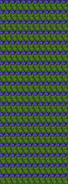 Düz Çiçek Elementleri Tasarımı. Renkli Yaz Temalı eskiz kalıbı. Sevimli çiçek raster deseni. Yeşil renkte çiçekler.