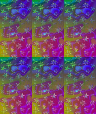 Moda baskıları için zarif bir şablon. Çiçekli bahar çiçekleri. Küçük çiçekte güzel bir desen. Küçük renkli çiçekler. Motley illüstrasyonu.