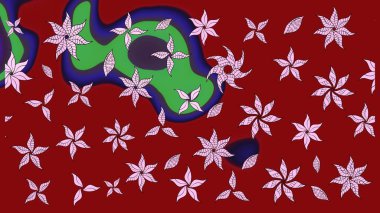 Kırmızı renkte çiçekler olan çiçek deseni çiz. Suluboya tarzında kırmızı renkte çiçekler.