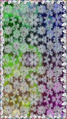 Çiçeksiz desenli arka plan. Gömlek baskısı için çiçek boyası. Renkli çiçekler.