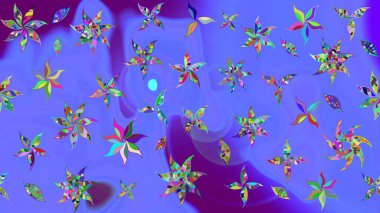 Raster illüstrasyonu. Eskiz geçmişi. Miles Fleur, süslü püslü bir süs. Eski usul. Kumaş, tekstil, duvar kağıdı baskısı için. Tomurcukları papatya çiçekleri olan sevimli bir çiçek deseni..