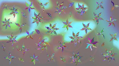 Raster - stok. Eskiz arkaplan modeli. Yapraklı çiçekler ve kır çiçekli papatya çayı..