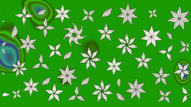 Raster illüstrasyonu. Çiçekli çiçek deseni, suluboya. Renkli Bahar Teması eskiz kalıbı. Yeşil ve nötr renklerde çiçekler. Düz Çiçek Elementleri Tasarımı.