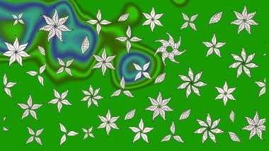 Eskiz arkaplan modeli. Raster - stok. Suluboya, elle çizilmiş. Vadinin çiçekleri yeşil ve nötr renklerde.