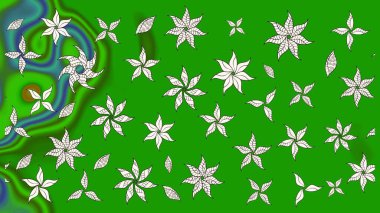 Renkli Bahar Teması eskiz kalıbı. Yeşil ve nötr renklerde zarif çiçek buketi suluboya. Düz Çiçek Elementleri Tasarımı. Raster illüstrasyonu.