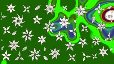 Paket kağıdı için en iyisi. Doğal kozmetik ürünleri, parfüm, çiçekçi dükkanı için bahar ihalesi tasarımı. Karşılama ya da düğün geçmişi olarak kullanılabilir. Yeşil ve nötr lale çiçekli Raster çizim deseni.